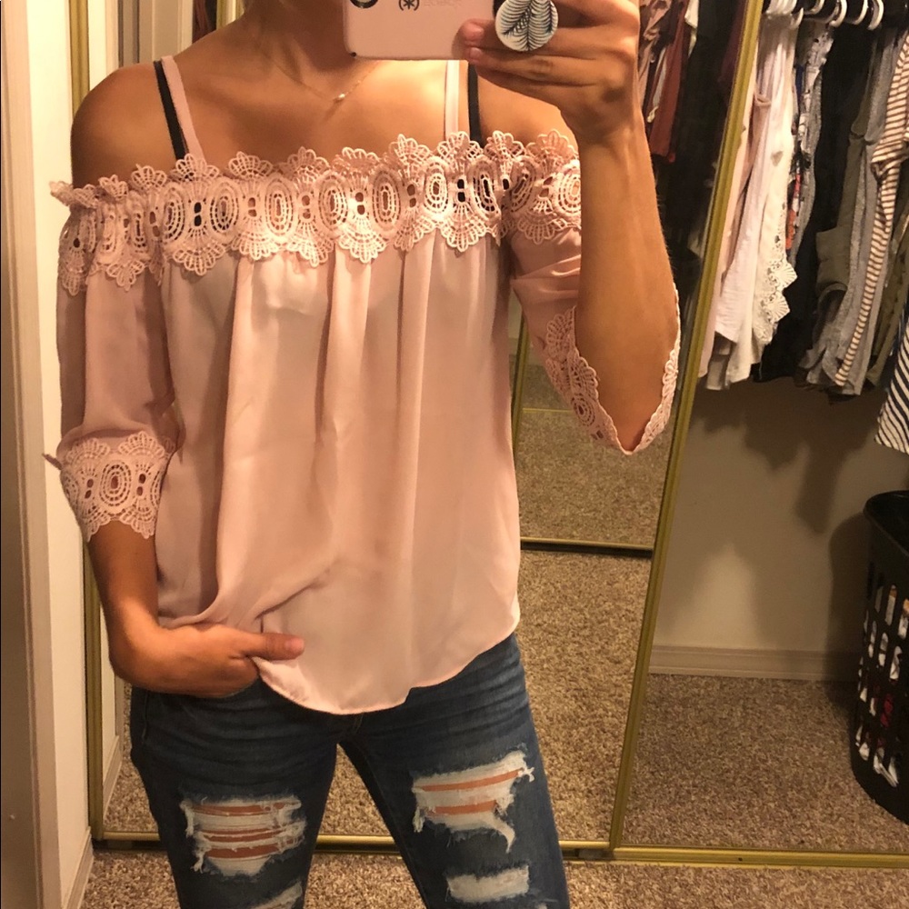 Pale Pink Flowy Tank